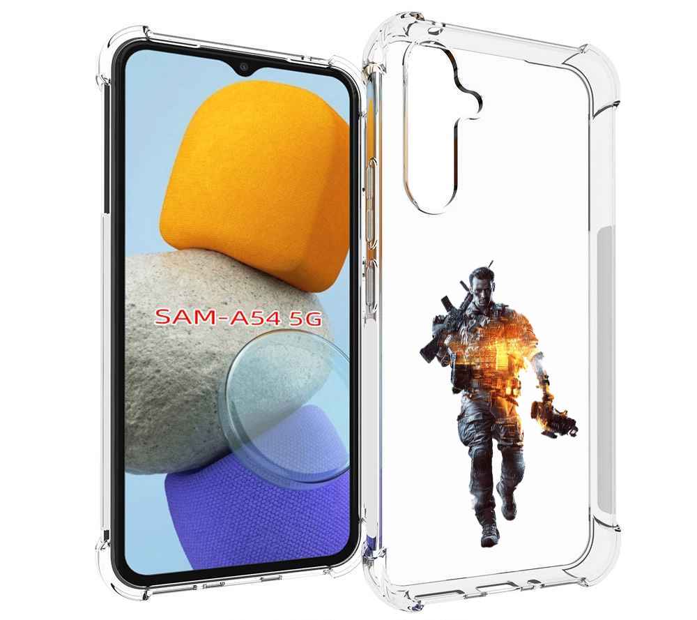 

Чехол MyPads Battlefield-4 мужской для Samsung Galaxy A54, Tocco
