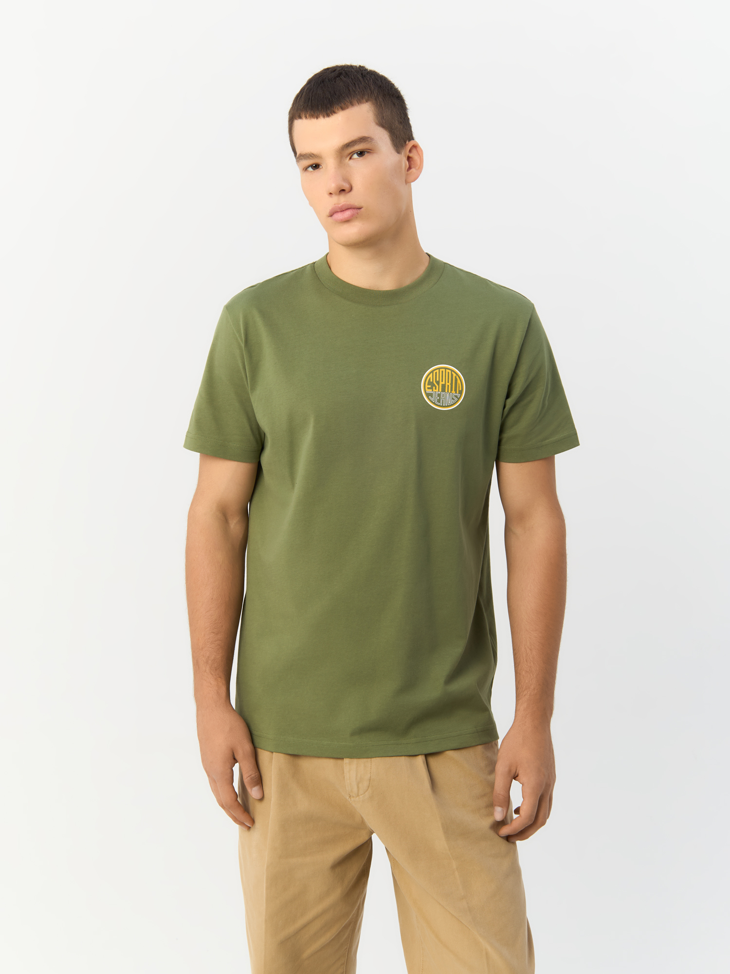

Футболка мужская Esprit 112EE2K317 зеленая XXL, Зеленый, 112EE2K317