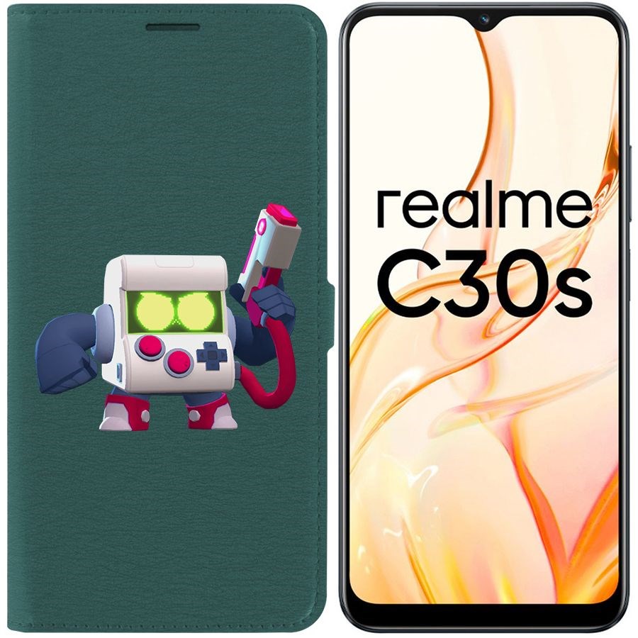 

Чехол-книжка Eco Book для Realme C30s Brawl Stars-8-Бит классический