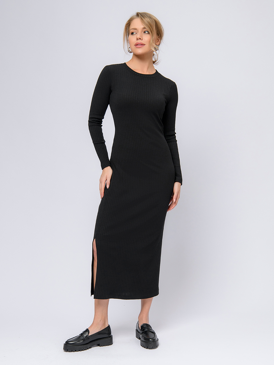 

Платье женское 1001dress 0202892BK черное 48, Черный, 0202892BK