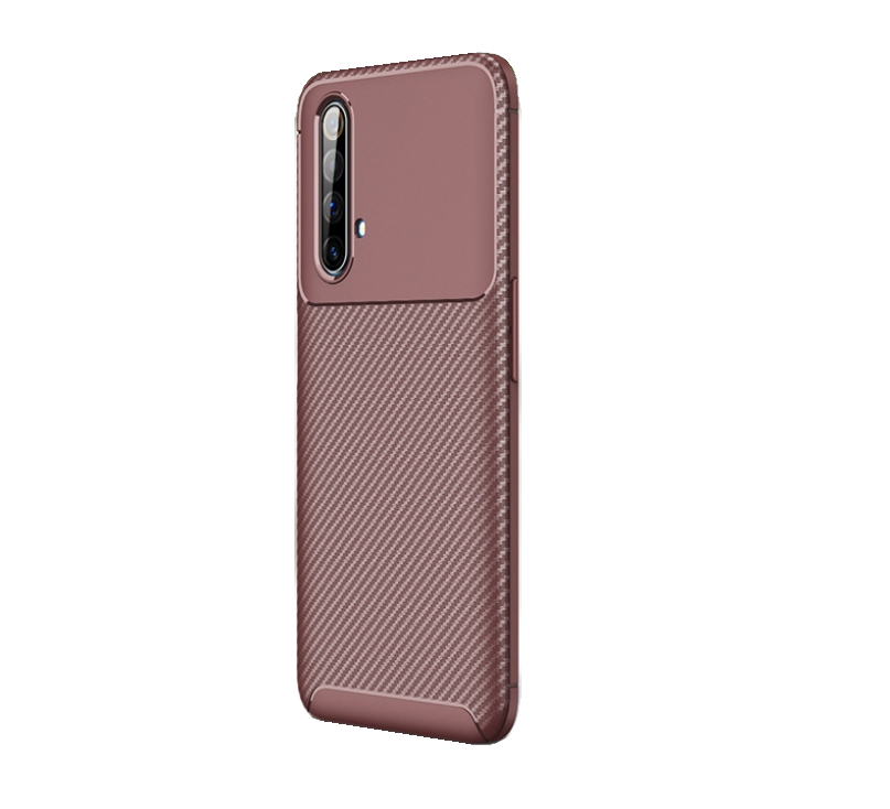 фото Чехол панель-бампер mypads для realme x3 superzoom коричневая