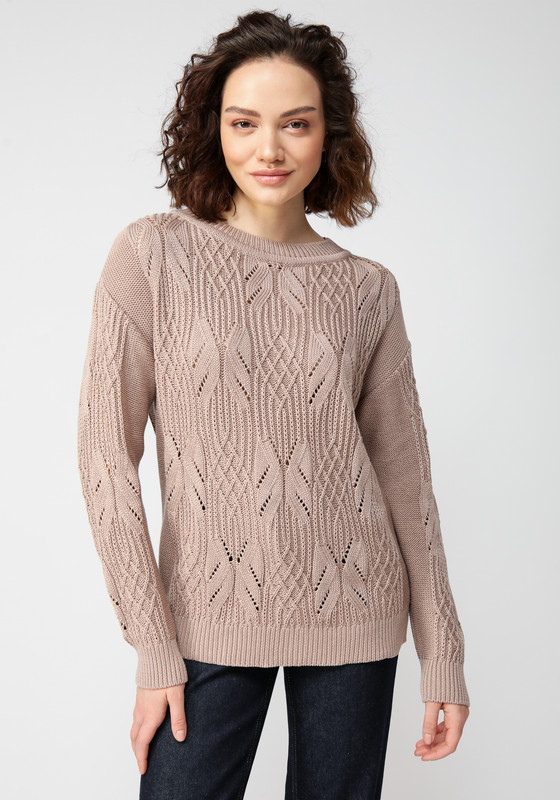 

Джемпер женский Vivawool 311577 бежевый 54 RU, 311577