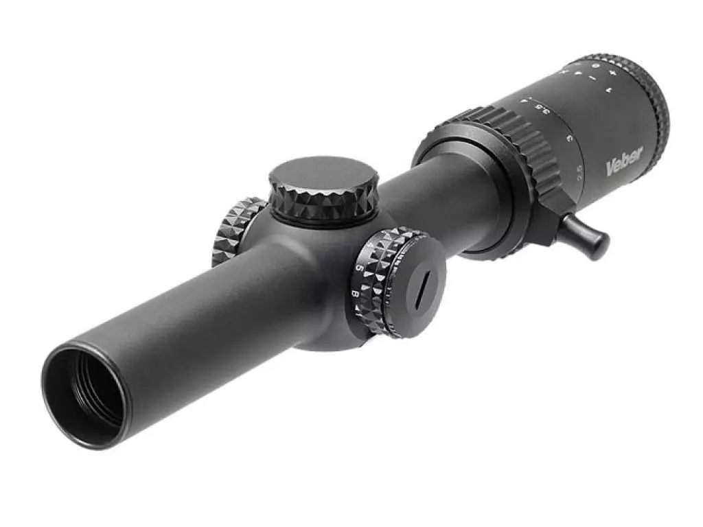 

Оптический прицел Veber Wolf 1-4x24 GB DnD Загонник, Черный