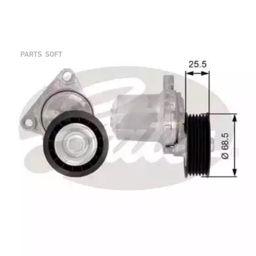 

Ролик приводного ремня Mazda 6 1.8i-2.3i 16V 02> - Gates арт. T39074