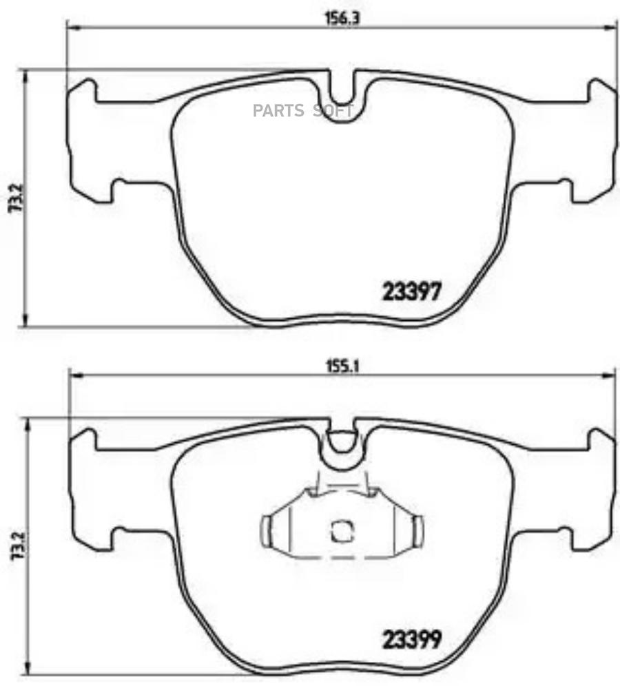 

Тормозные колодки brembo P44012