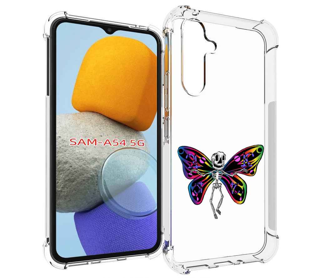 

Чехол MyPads эффект бабочки для Samsung Galaxy A54, Tocco