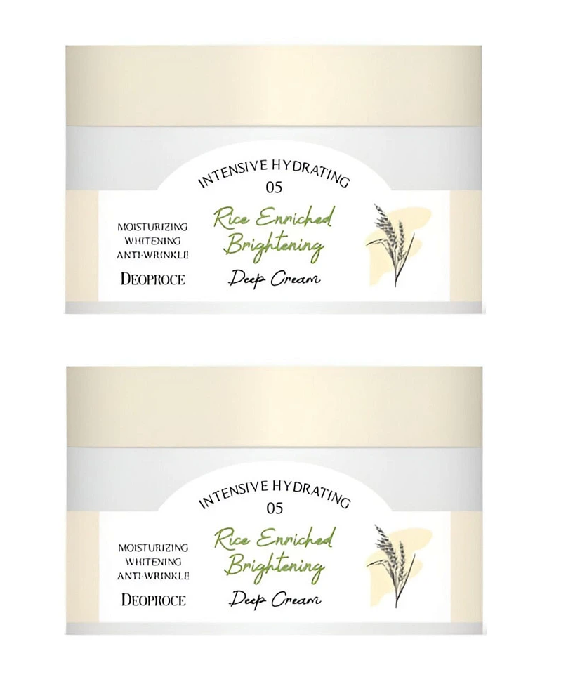 

Крем для лица Deoproce rice enriched brightening deep 100 г 2 шт