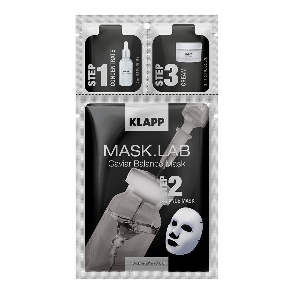 Маска для лица KLAPP регенерирующая с черной икрой MASK.LAB Caviar Balance Mask