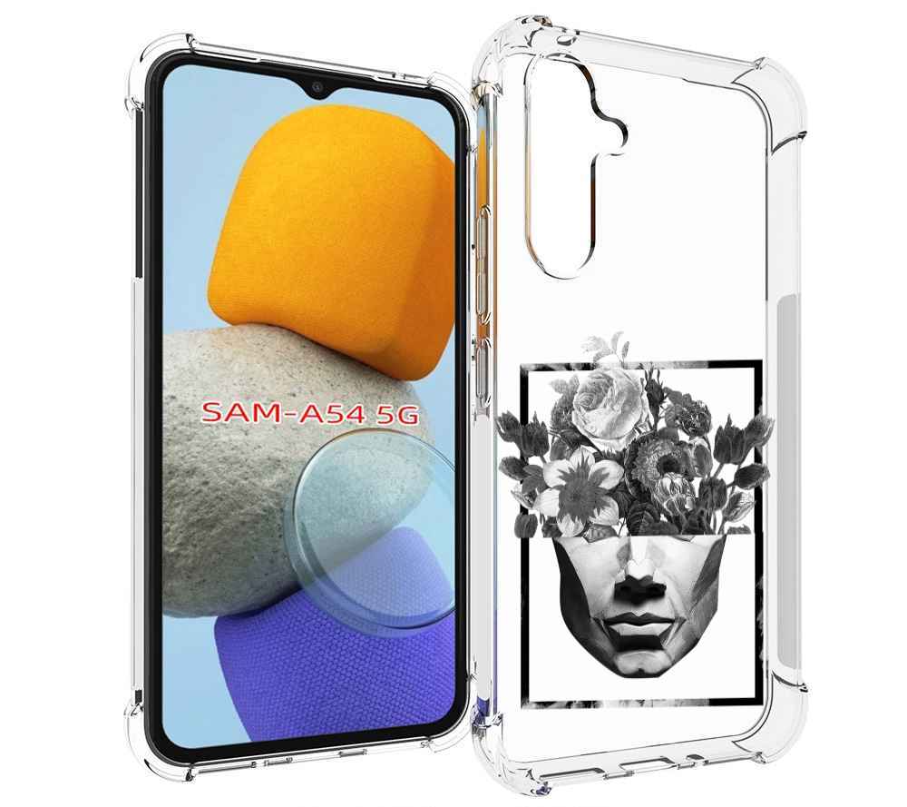 

Чехол MyPads черно белая ваза в абстракции для Samsung Galaxy A54, Tocco