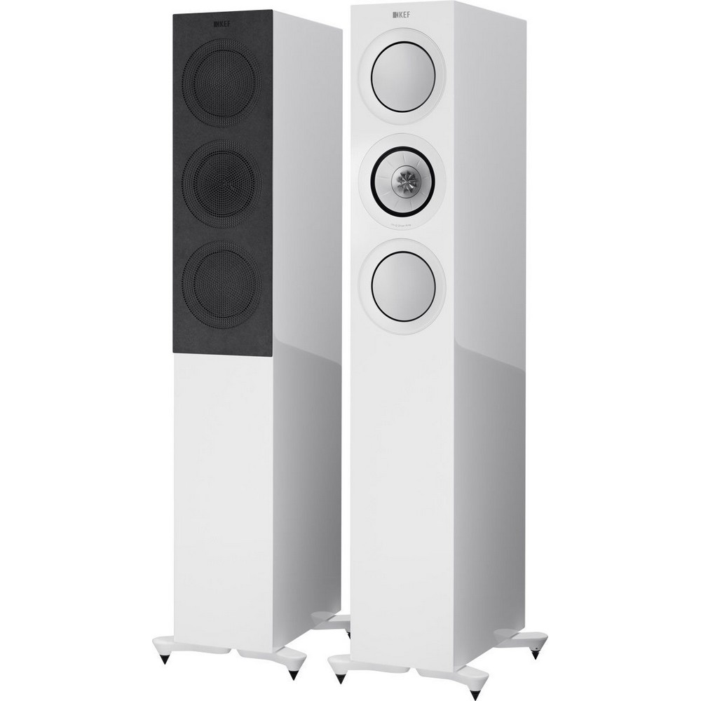 фото Напольные колонки kef r5 gloss white