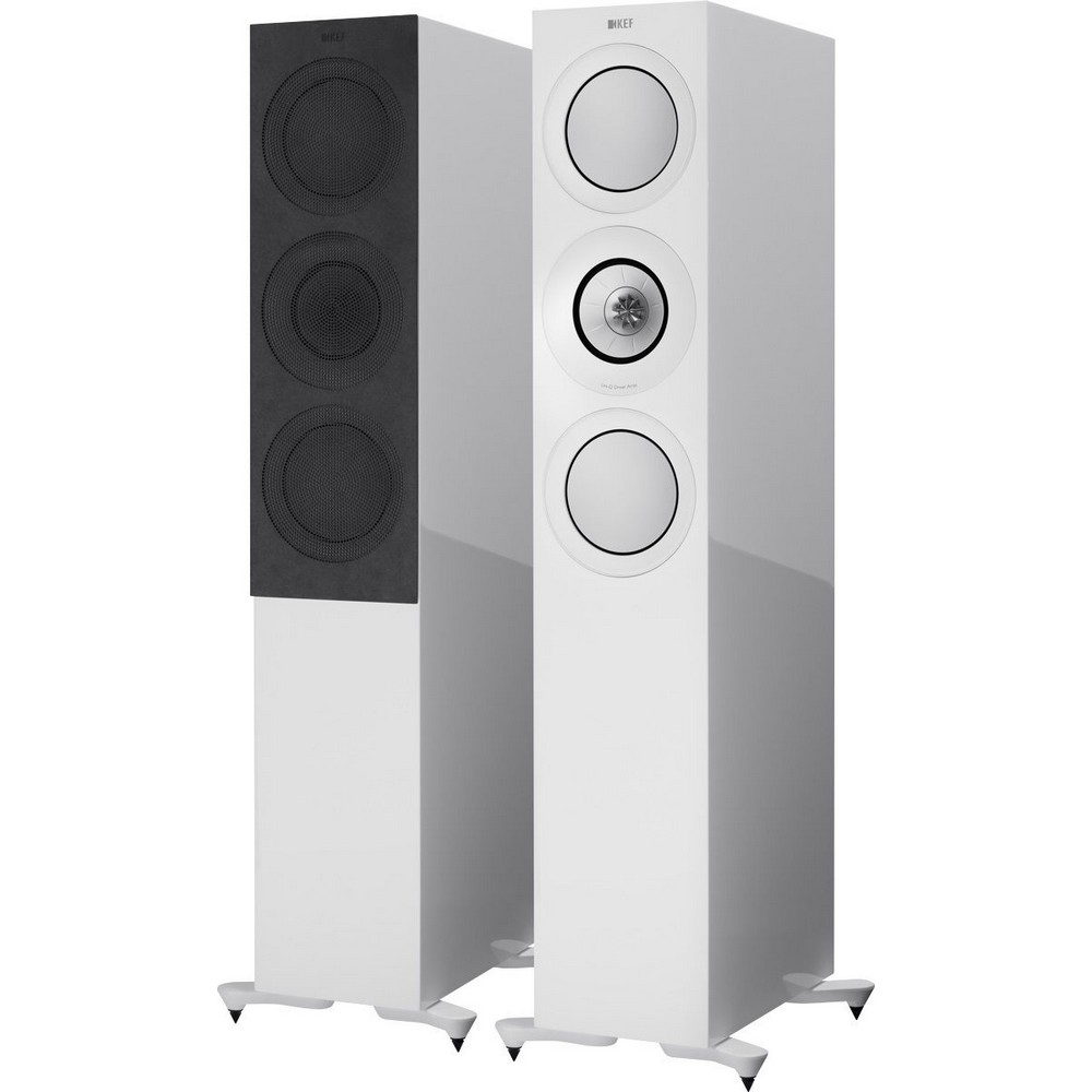 фото Напольные колонки kef r7 gloss white