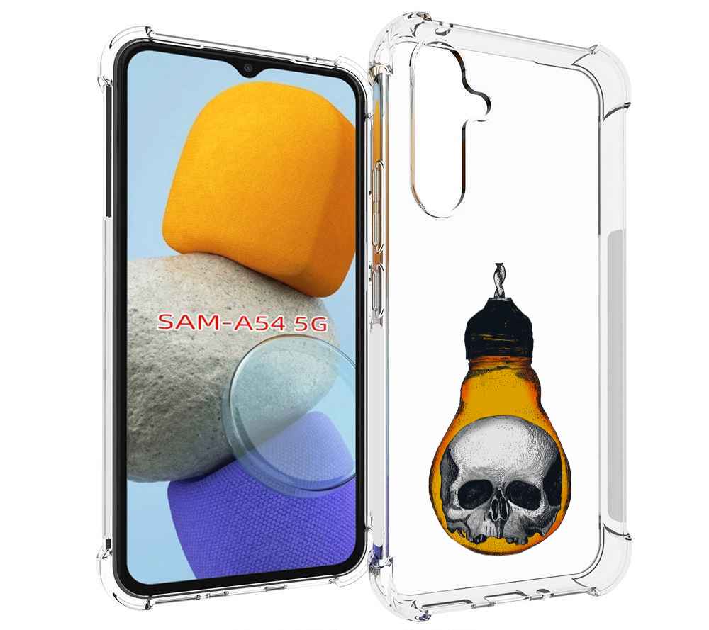 

Чехол MyPads череп в лампочке для Samsung Galaxy A54, Tocco