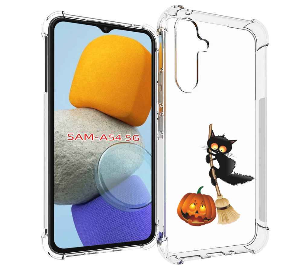 

Чехол MyPads хэлуинский котик для Samsung Galaxy A54, Tocco