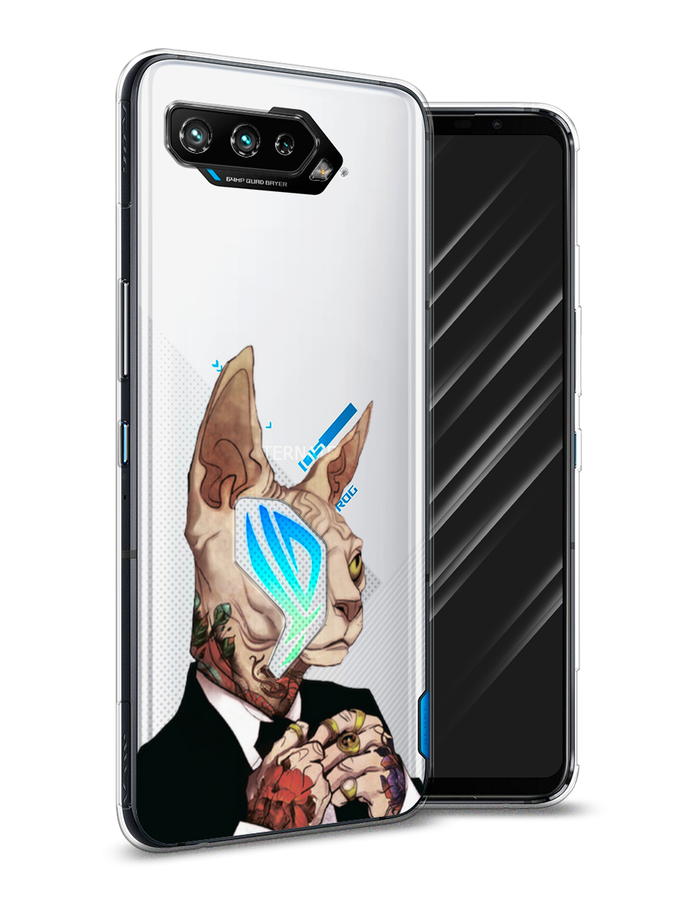 

Чехол Awog на Asus ROG Phone 5 "Татуированный сфинкс", Бежевый;черный;красный, 44250-7