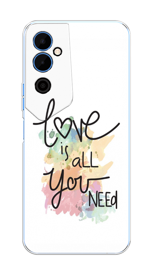 

Чехол на Tecno Pova Neo 2 "Love is all you need", Белый;черный;зеленый, 302450-1