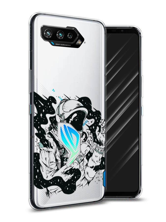 

Чехол Awog на Asus ROG Phone 5 "Космонавт арт", Черный;белый;прозрачный, 44250-7