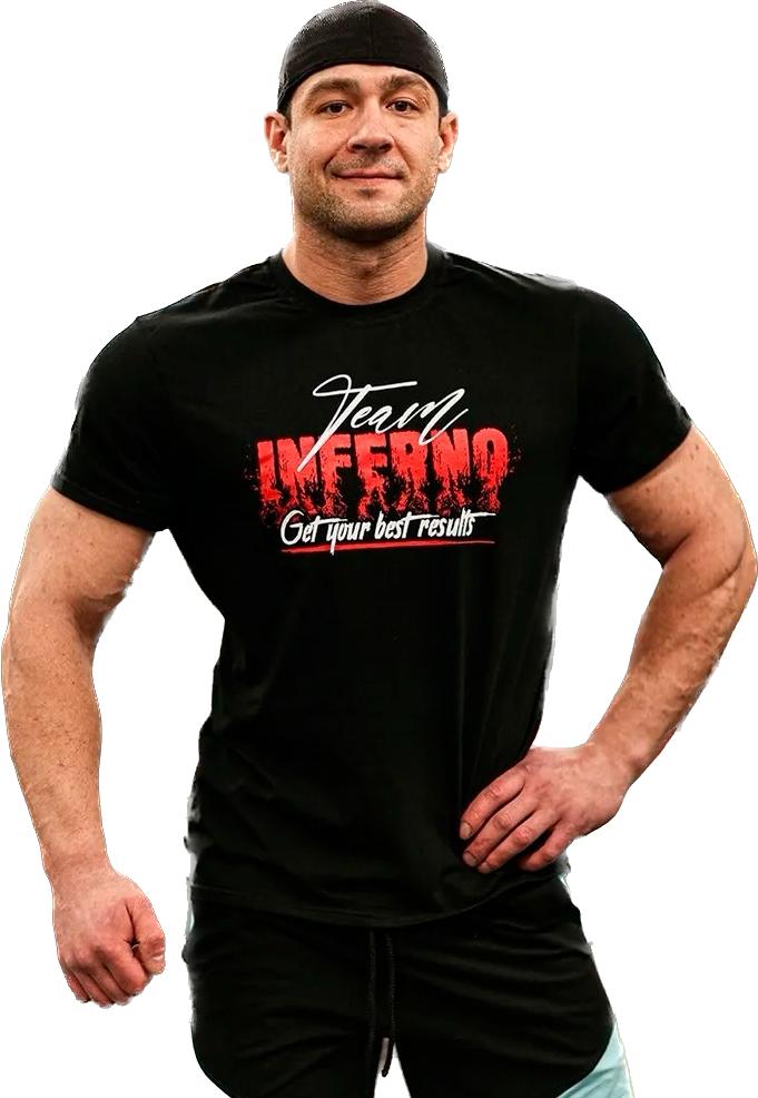 

Футболка мужская INFERNO style Ф-001-014 черная XL, Черный, Ф-001-014