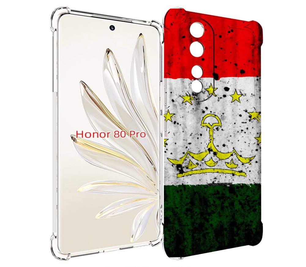 

Чехол MyPads герб флаг таджикистан для Honor 80 Pro, Прозрачный, Tocco