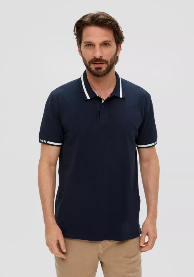 

Футболка мужская s.Oliver 2143982/5978 синяя XL, Синий, 2143982/5978