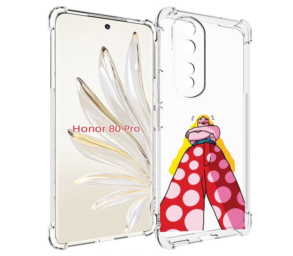

Чехол MyPads высокая-девушка для Honor 80 Pro, Прозрачный, Tocco