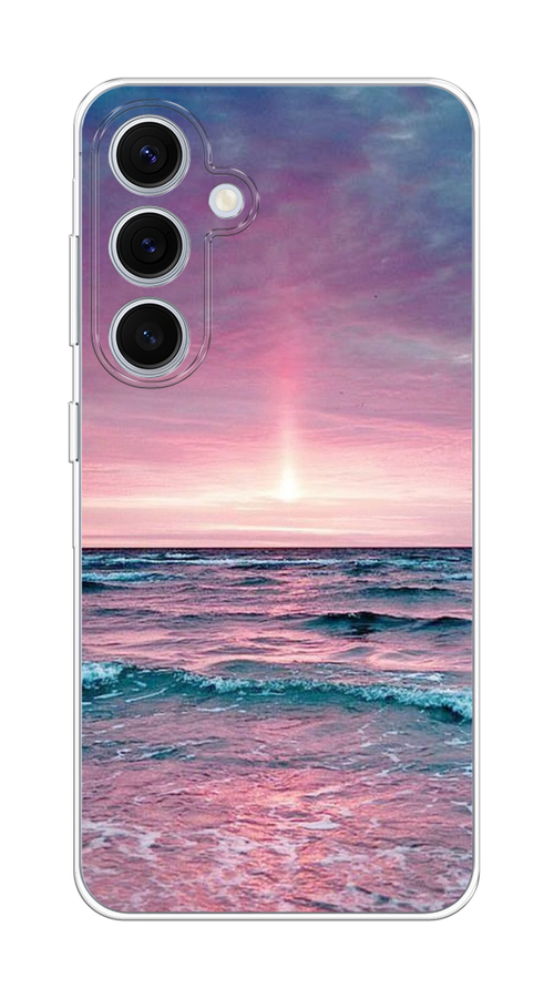 

Чехол на Samsung Galaxy S24 FE 5G "Восход 3", Розовый;голубой, 2109950-1