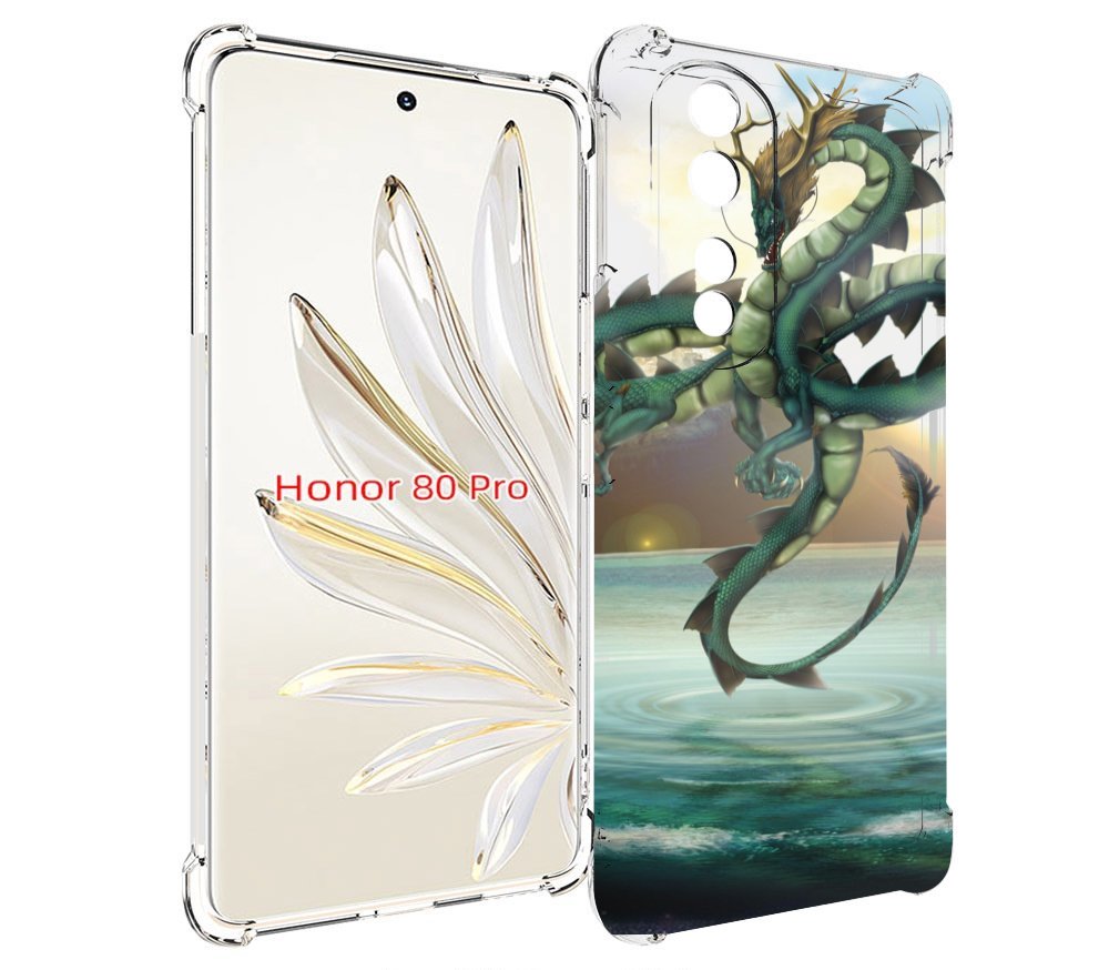 

Чехол MyPads водяной-дракон для Honor 80 Pro, Прозрачный, Tocco