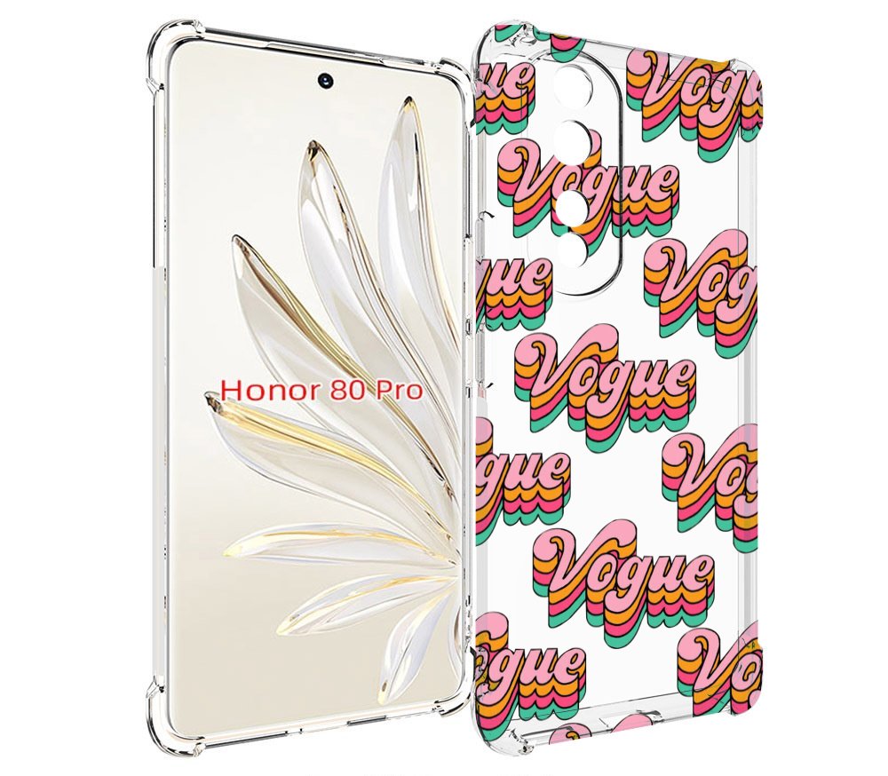 

Чехол MyPads вогуе для Honor 80 Pro, Прозрачный, Tocco