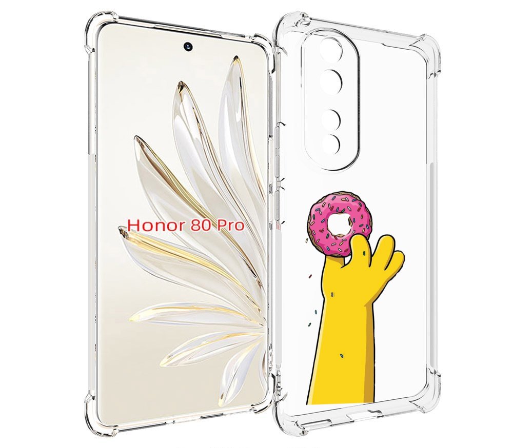 

Чехол MyPads вкусный-пончик для Honor 80 Pro, Прозрачный, Tocco