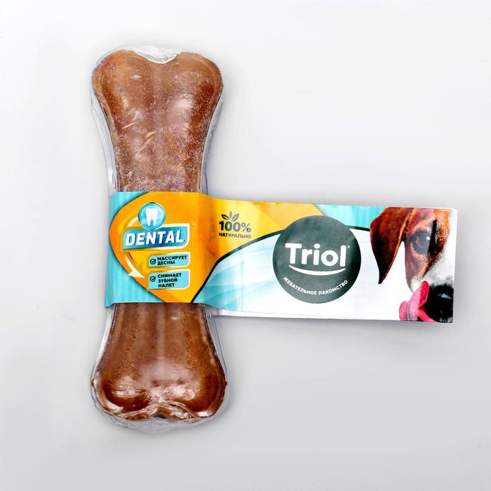 

Лакомство для собак Triol DENTAL Кольцо жевательное 10 см 3 шт по 30 г