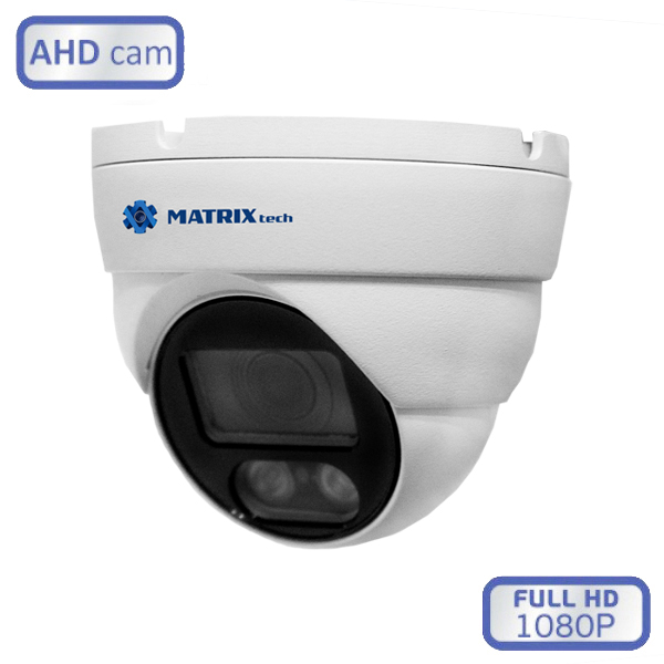 Антивандальная купольная Full HD мультигибридная камера MT-DM2.0AHD20S (2,8mm)
