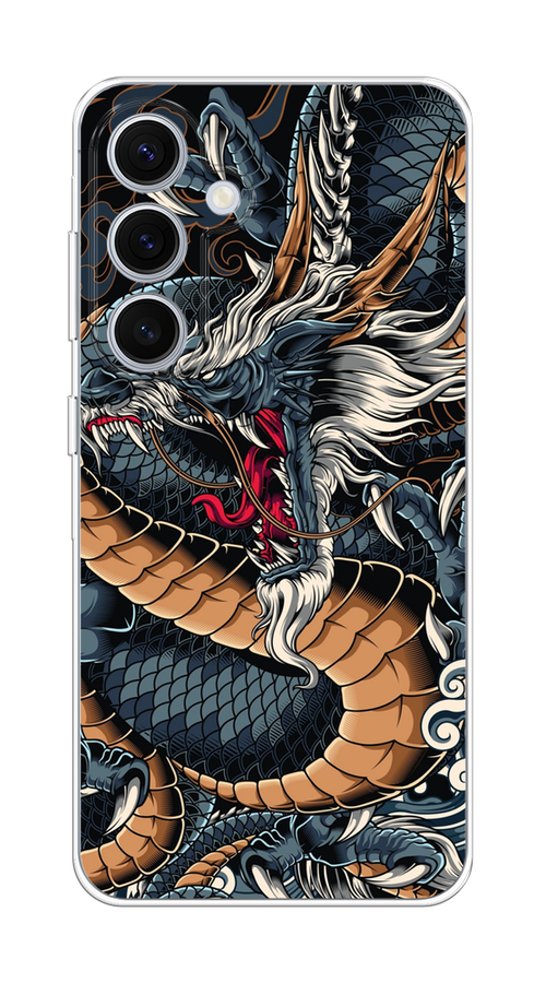 

Чехол на Samsung Galaxy S24 FE 5G "Japanese Dragon", Коричневый;черный;синий, 2109950-1