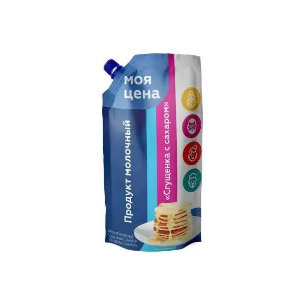 

Сгущенный молокосодержащий продукт Моя цена Сгущенка вареная и карамель 4% СЗМЖ 270 г