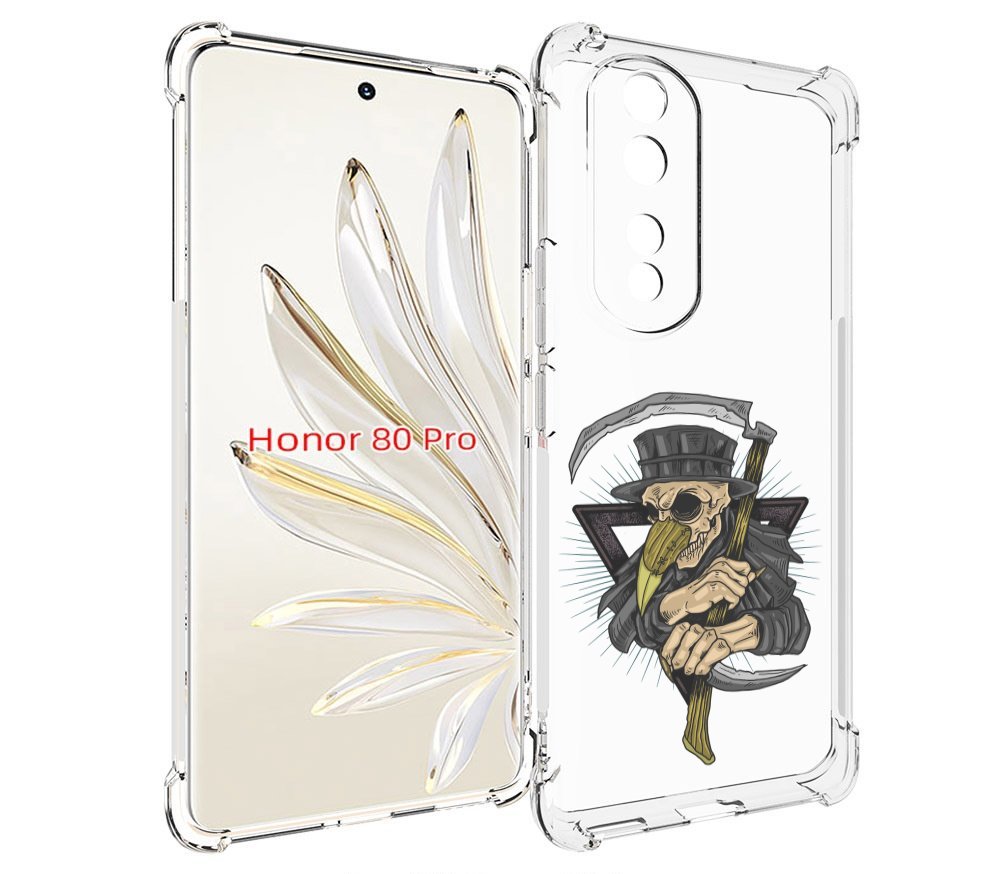 

Чехол MyPads борец-с-чумой для Honor 80 Pro, Прозрачный, Tocco