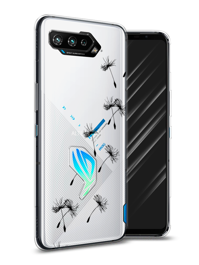 

Чехол Awog на Asus ROG Phone 5 "Летящие одуванчики", Черный, 44250-8