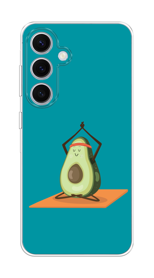 

Чехол на Samsung Galaxy S24 FE 5G "Расслабься с авокадо", Бирюзовый, 2109950-1