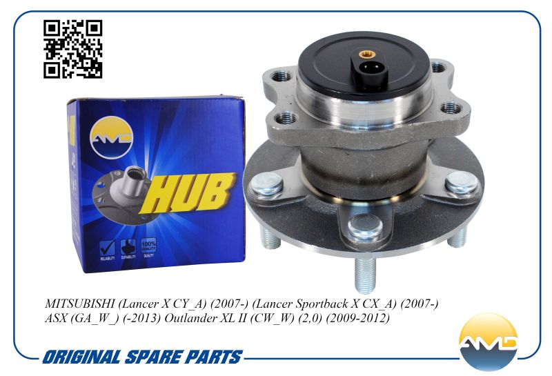 

Ступица задняя AMD.HUB55 MITSUBISHI Lancer X 07- ASX -13 Outlander II 2,0 09-12