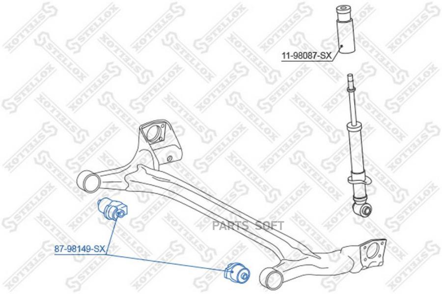 

Сайлентблок Зад. Балки STELLOX 8798149sx