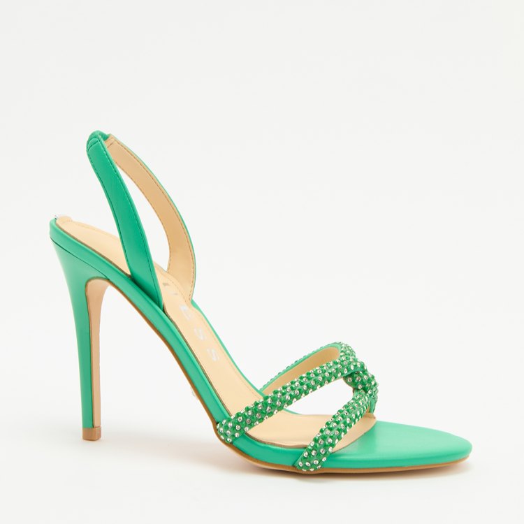 

Босоножки женские Guess FLGNASFAB03 зеленые 38 EU, Зеленый, FLGNASFAB03