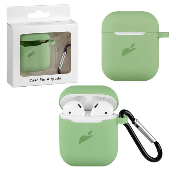 фото Чехол airpods 1/2 silicon case apple mint green nobrand