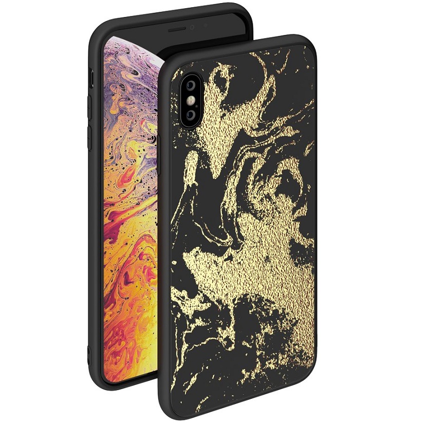 Чехол для Apple iPhone XS Max Deppa Glass Case (золотой) 600013971554 золотистый