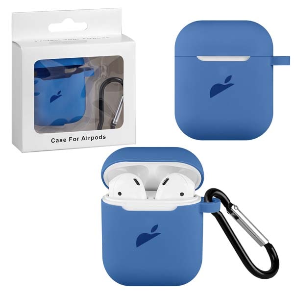 фото Чехол airpods 1/2 silicon case apple lake blue nobrand