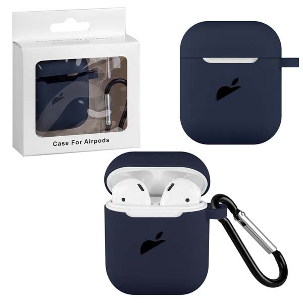 фото Чехол airpods 1/2 silicon case apple midnight blue nobrand