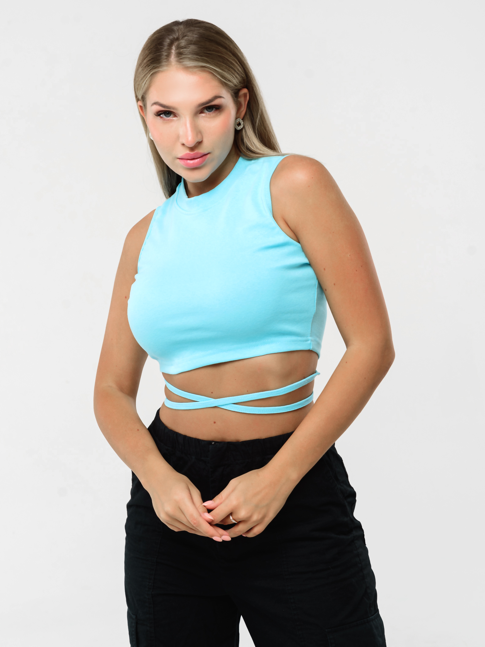 

Топ женский prosche 5050 бирюзовый M, 5050