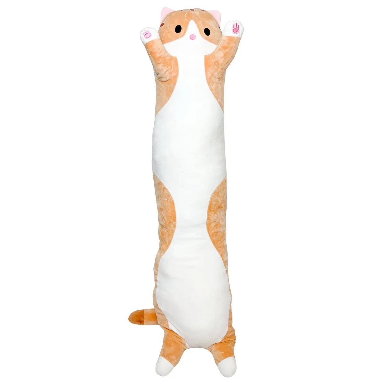 

Игрушка мягкая кот-батон, рыжий, 110 см, Оранжевый