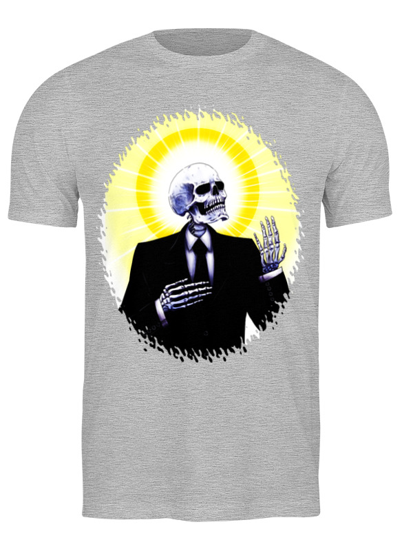 

Футболка мужская Printio Holy skeleton 652070 серая 2XL, Серый, Holy skeleton 652070