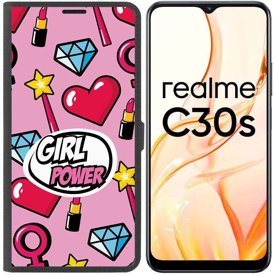 Чехол-книжка Eco Book для Realme C30s Girl Power