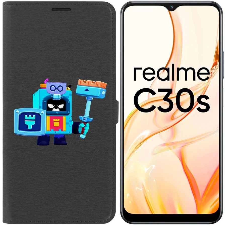 

Чехол-книжка Eco Book для Realme C30s Brawl Stars-Эш