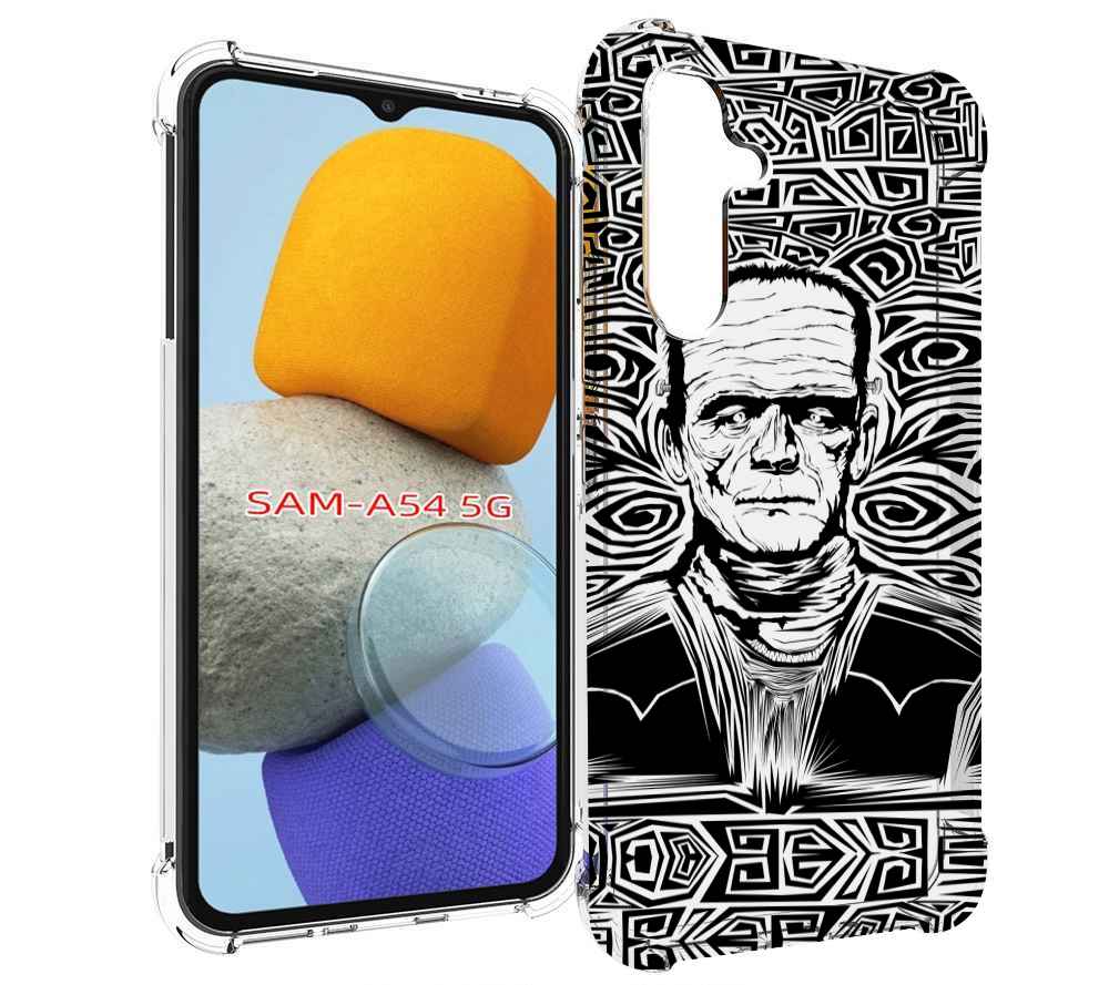

Чехол MyPads франкенштейн черно белый для Samsung Galaxy A54, Tocco