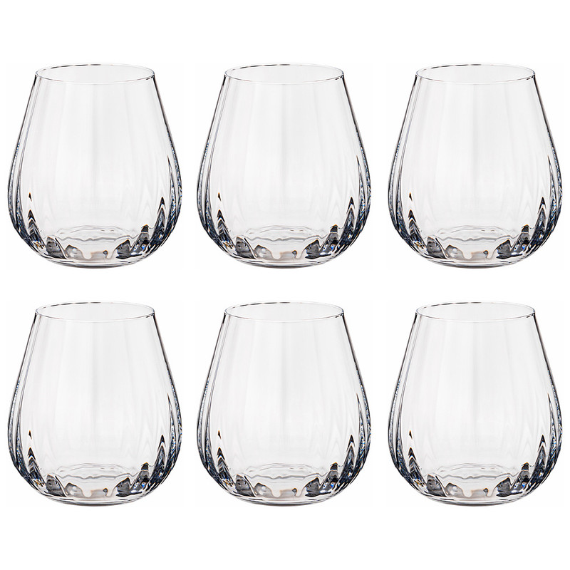 

Набор стаканов Crystal Bohemia Columba optic для воды виски 6шт 420мл 9,1 х9,1 х9,8см