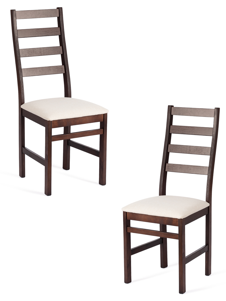 

Комплект стульев TetChair ROSARIO, 2 шт, коричневый, ткань бежевая, ROSARIO